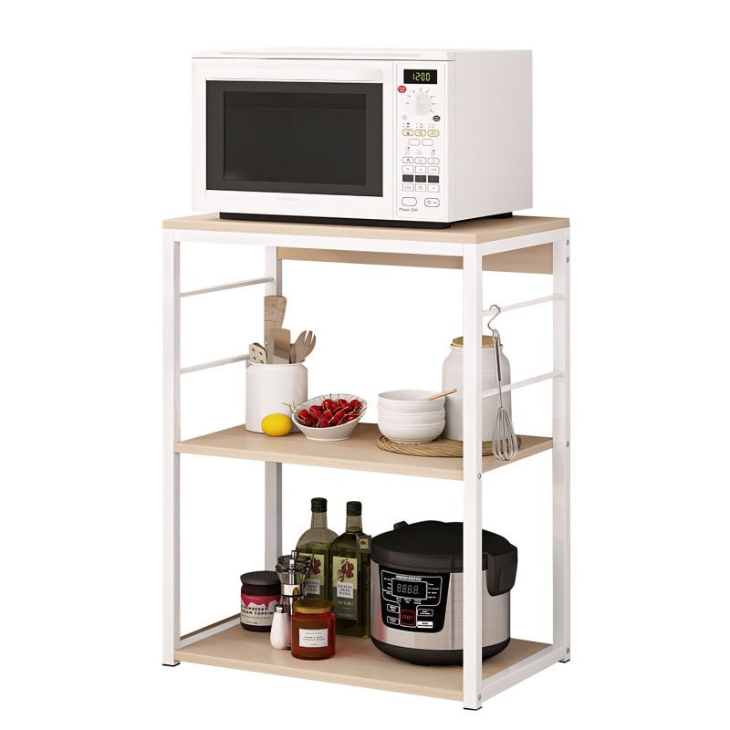 Ραφιέρα Κουζίνας DALL Maple/Λευκό MDF/Μέταλλο 50x30x71cm