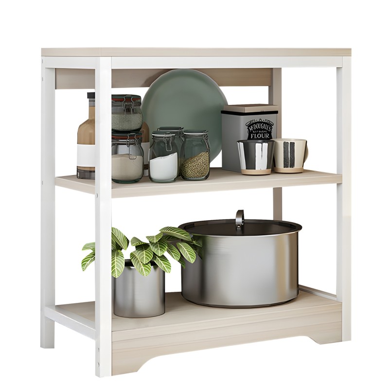 Ραφιέρα Κουζίνας OTTER Maple/Λευκό MDF/Μέταλλο 60x30x66cm