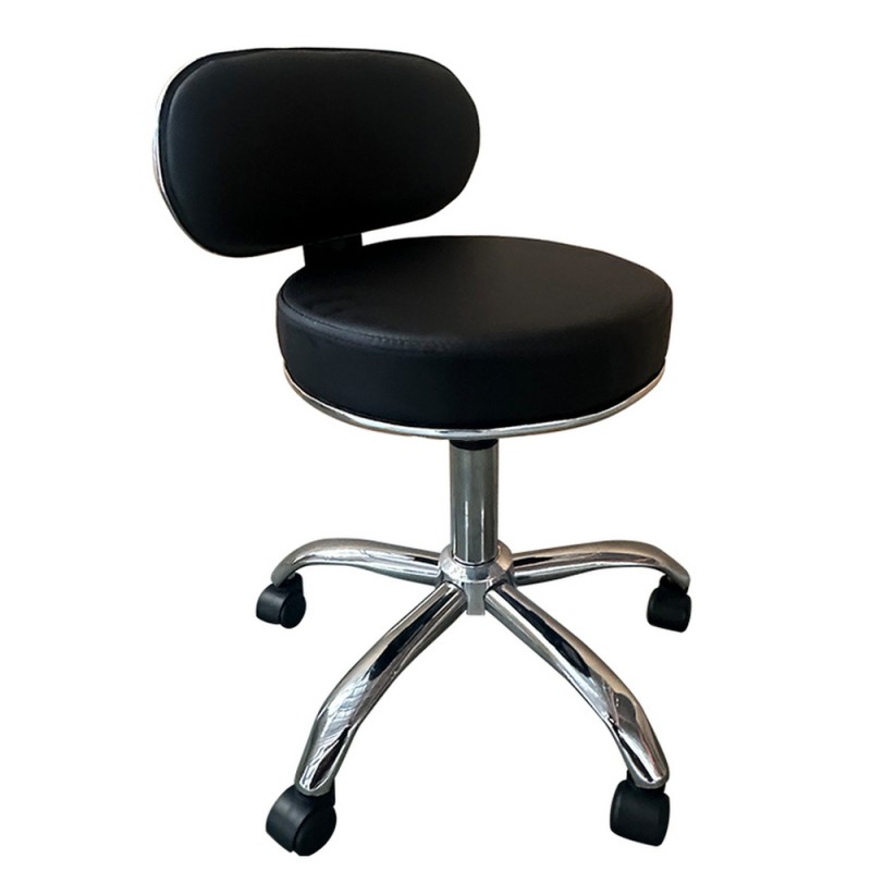 Καρέκλα Εργασίας ArteLibre FIRMEZA Μαύρο/Χρώμιο PU/Μέταλλο 47x47x67/78cm