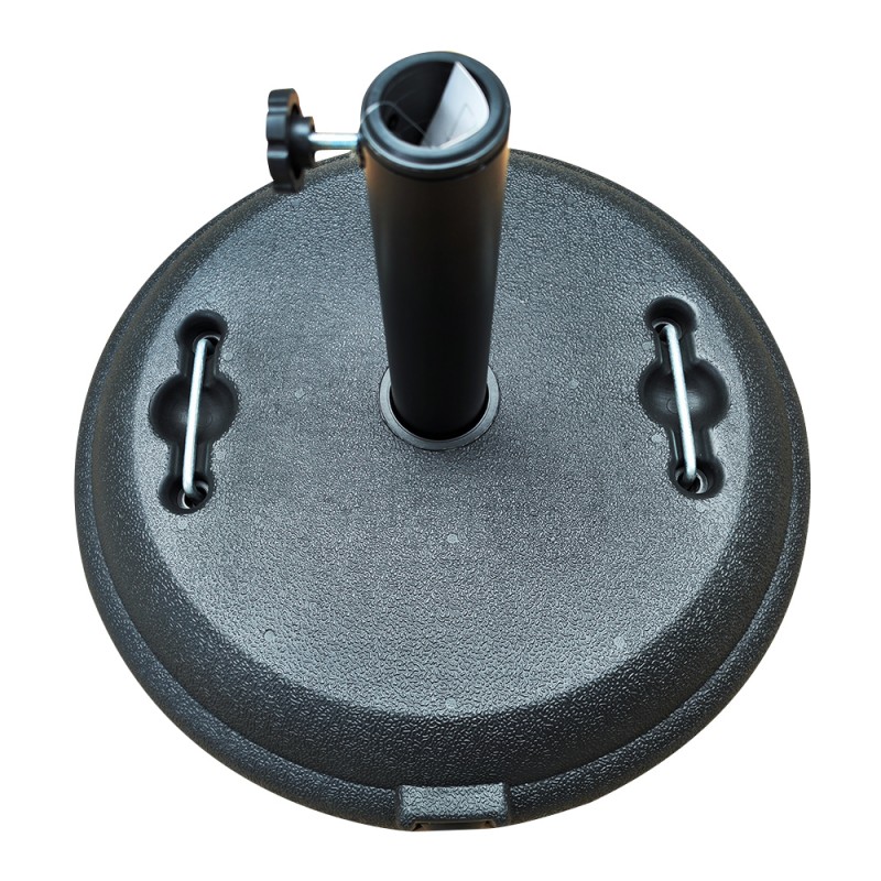 Βάση Ομπρέλας KODIAK 22kg Μαύρο Τσιμέντο/Πλαστικό 46.5x33cm