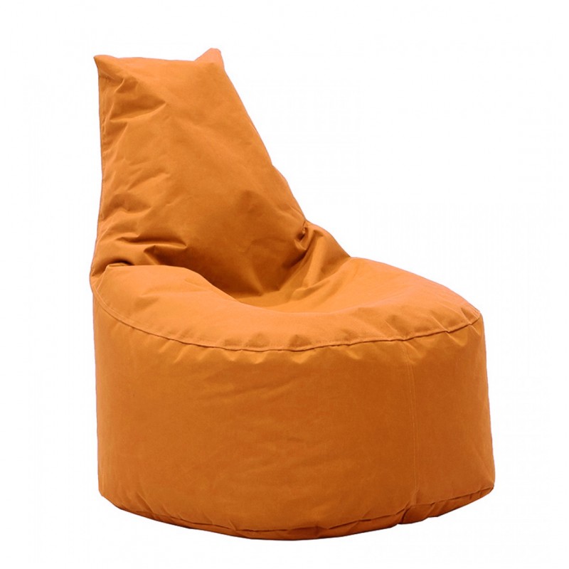 Πουφ Πολυθρόνα AURA 100% Αδιάβροχο Πορτοκαλί Ύφασμα 65x55x75cm