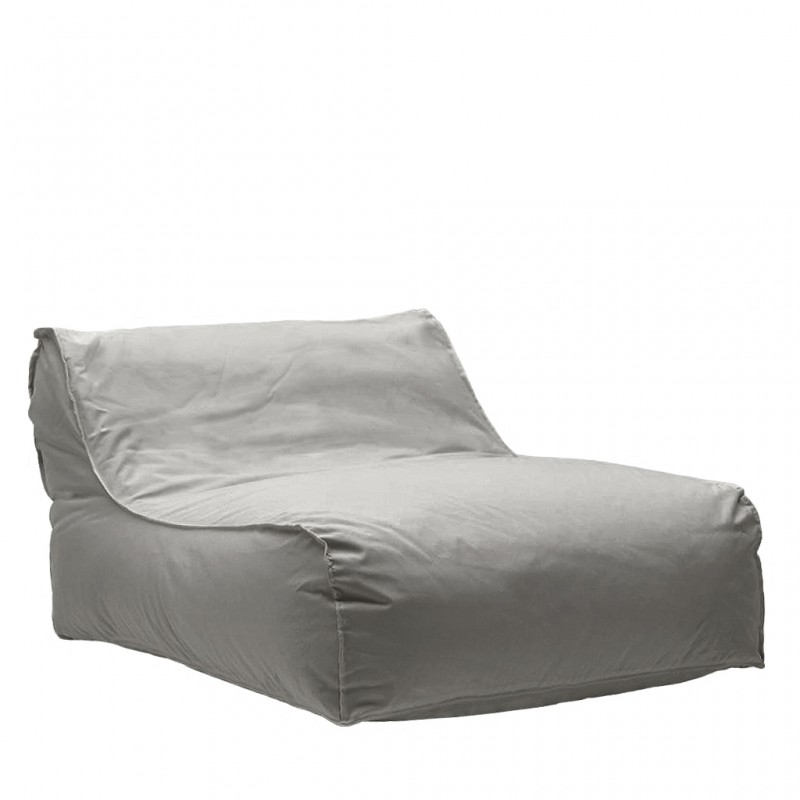 Πουφ Πολυθρόνα LAMAI 100% Αδιάβροχο Με UV Προστασία Γκρι Ύφασμα 105x110x60cm