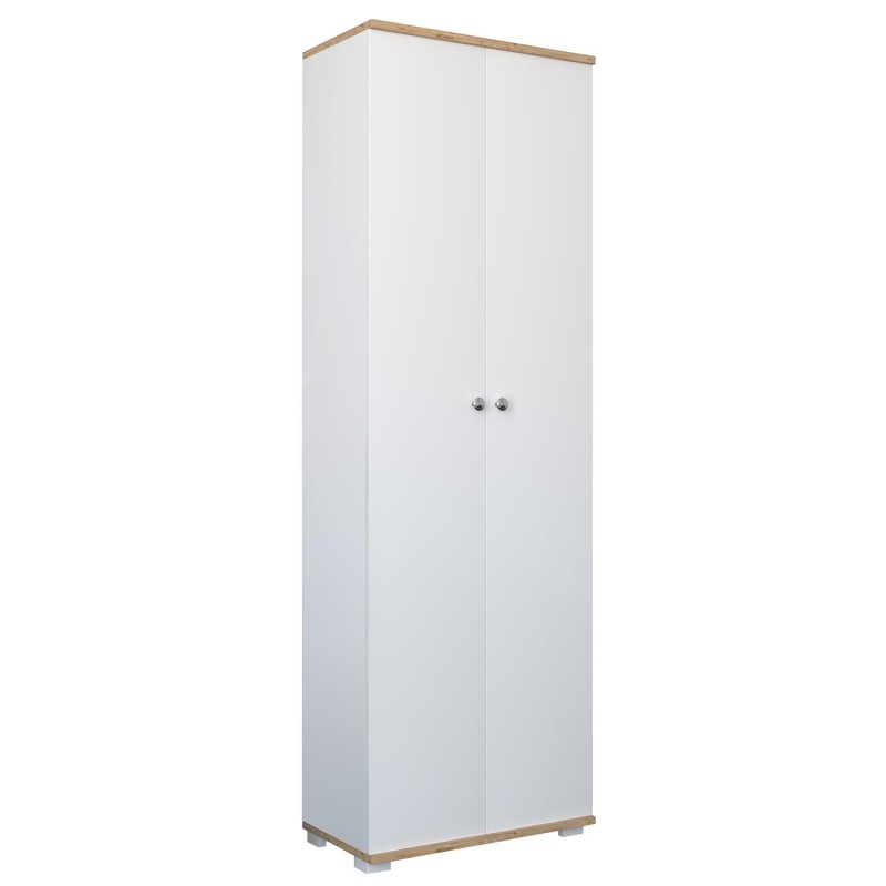 Ντουλάπι ROSELINE Λευκό/Δρυς Μοριοσανίδα 50x30x183cm