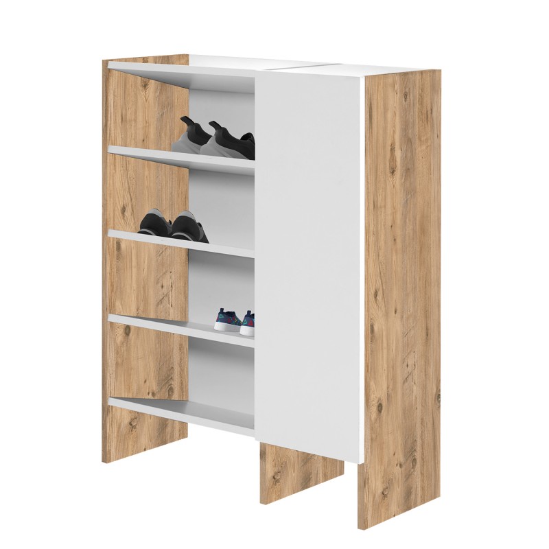 Παπουτσοθήκη RUBY Φυσικό/Λευκό Μοριοσανίδα 81x32x100cm Παπουτσοθήκη RUBY Φυσικό/Λευκό Μοριοσανίδα 81x32x100cm