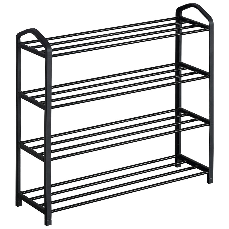 Παπουτσοθήκη ArteLibre REAGAN Με 4 Ράφια Μαύρο Μέταλλο 62x20x62cm Παπουτσοθήκη ArteLibre REAGAN Με 4 Ράφια Μαύρο Μέταλλο 62x20x62cm