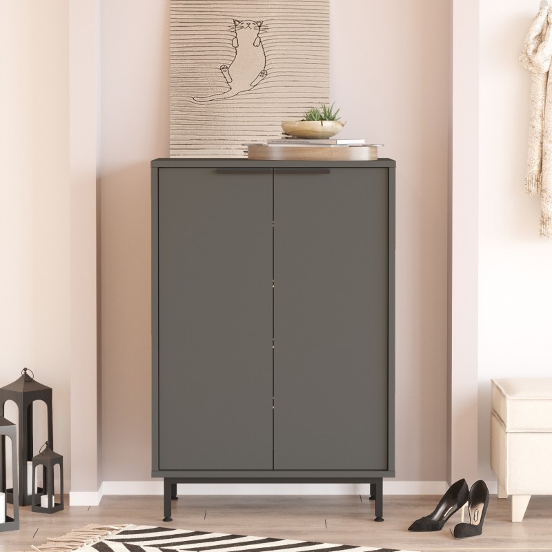 Παπουτσοθήκη ArteLibre BUTE Ανθρακί Μοριοσανίδα/Μελαμίνη 105.6x35.5x72cm Παπουτσοθήκη ArteLibre BUTE Ανθρακί Μοριοσανίδα/Μελαμίνη 105.6x35.5x72cm