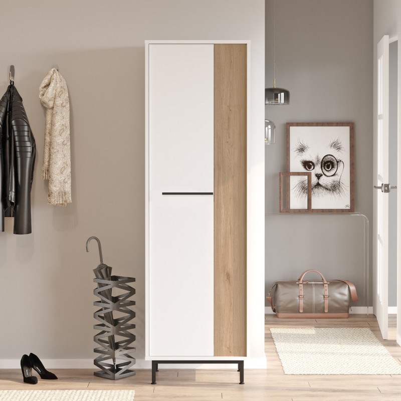 Παπουτσοθήκη ArteLibre INVERCLYDE Λευκό/Φυσικό Μοριοσανίδα/Μελαμίνη 57.2x35.5x173.6cm Παπουτσοθήκη ArteLibre INVERCLYDE Λευκό/Φυσικό Μοριοσανίδα/Μελαμίνη 57.2x35.5x173.6cm