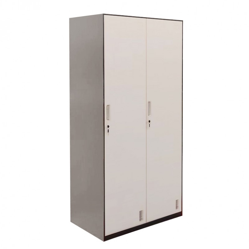 Φοριαμός Δίφυλλος DORI Σκούρο Γκρι/Λευκό Μέταλλο 185x90x45cm