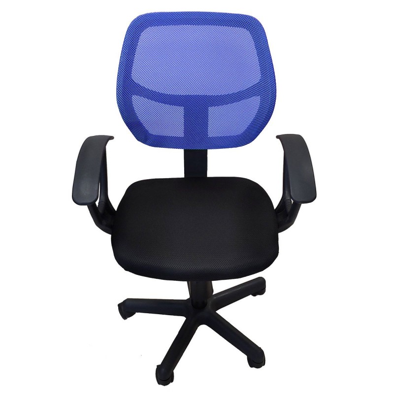 Καρέκλα Γραφείου ΑΥΡΑ Μπλε/Μαύρο Mesh 51x50x79-91cm