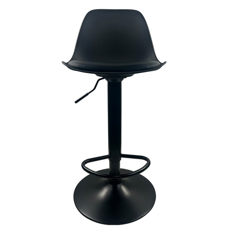 Σκαμπό Bar ArteLibre AMADA Μαύρο PP/Μέταλλο 41x40x79-89cm