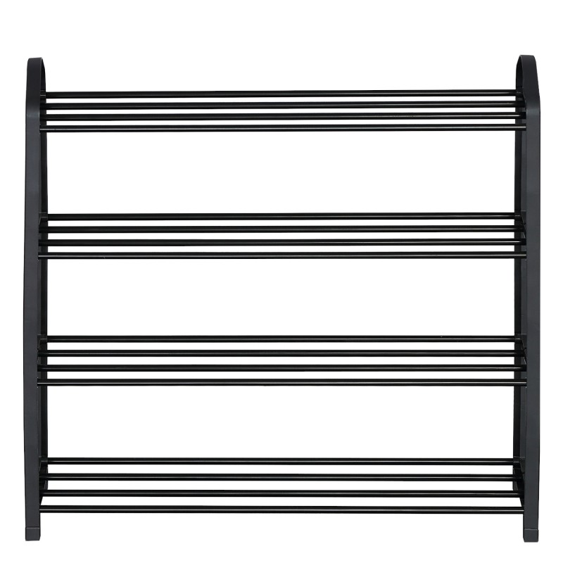 Παπουτσοθήκη ArteLibre REAGAN Με 4 Ράφια Μαύρο Μέταλλο 62x20x62cm Παπουτσοθήκη ArteLibre REAGAN Με 4 Ράφια Μαύρο Μέταλλο 62x20x62cm