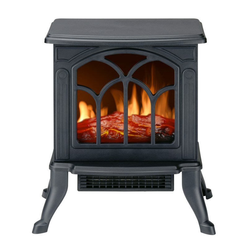 Ηλεκτρικό Τζάκι Επιδαπέδιο 800/1500W Μαύρο ALPINA