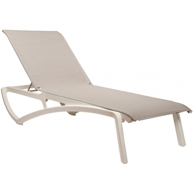 Sunset ξαπλώστρα T33 - Heather beige 192x78x39cm