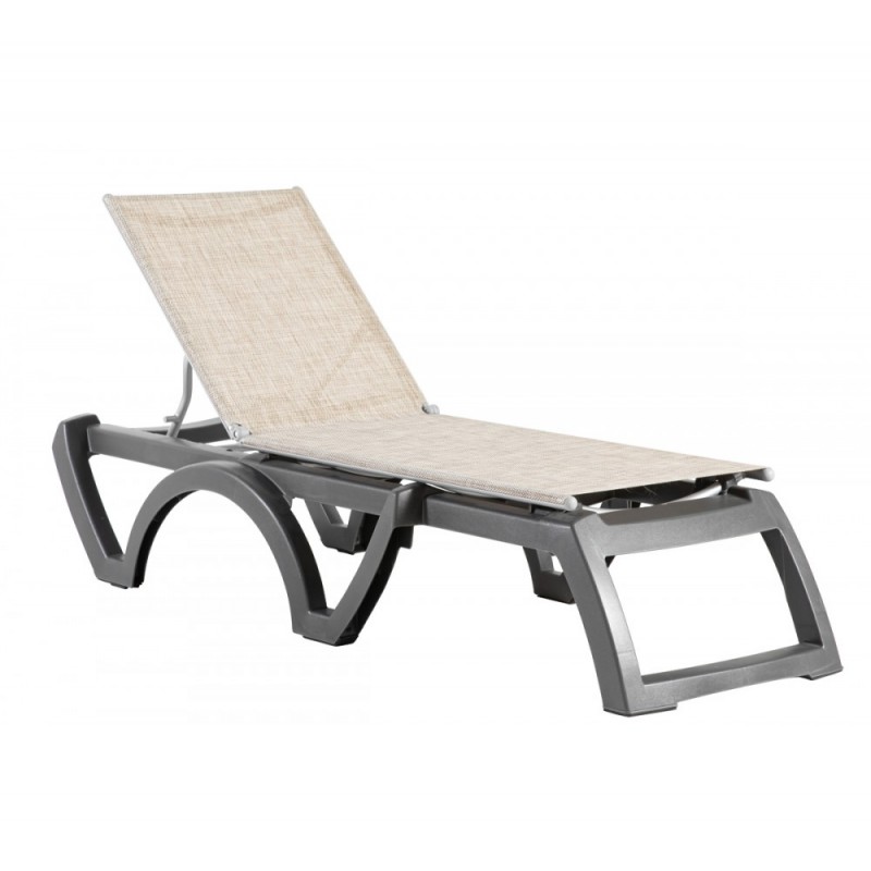 Jamaica beach ξαπλώστρα T42 - Straw 190x70x38cm