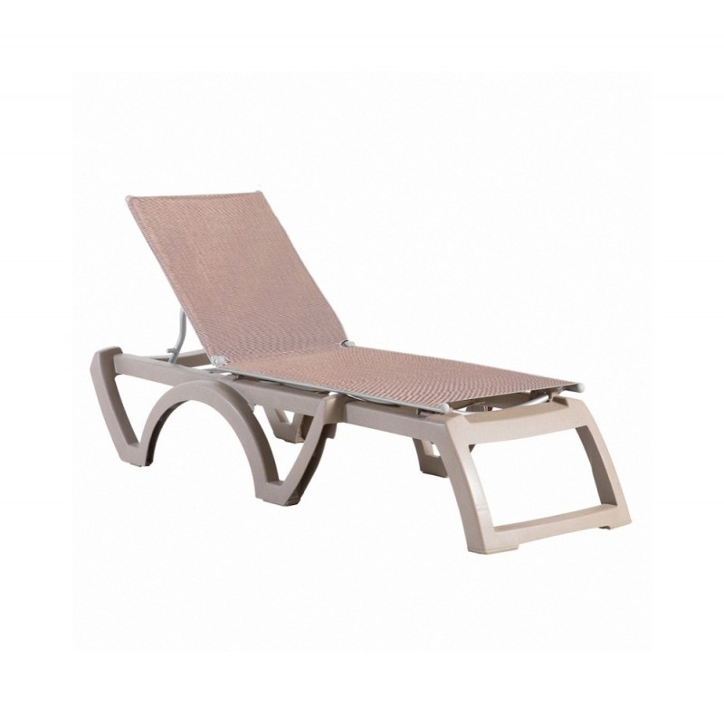 Jamaica beach ξαπλώστρα T2 - Cappuccino 190x70x38cm