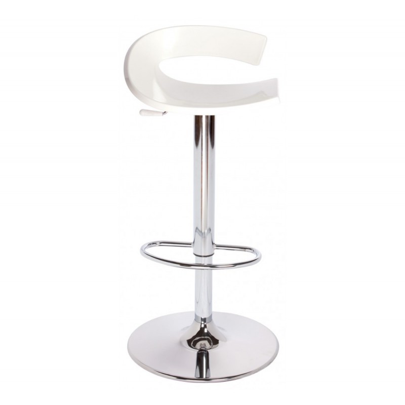 Swing A/AV σκαμπό bar 00-White 41x41xH91(60-75)cm