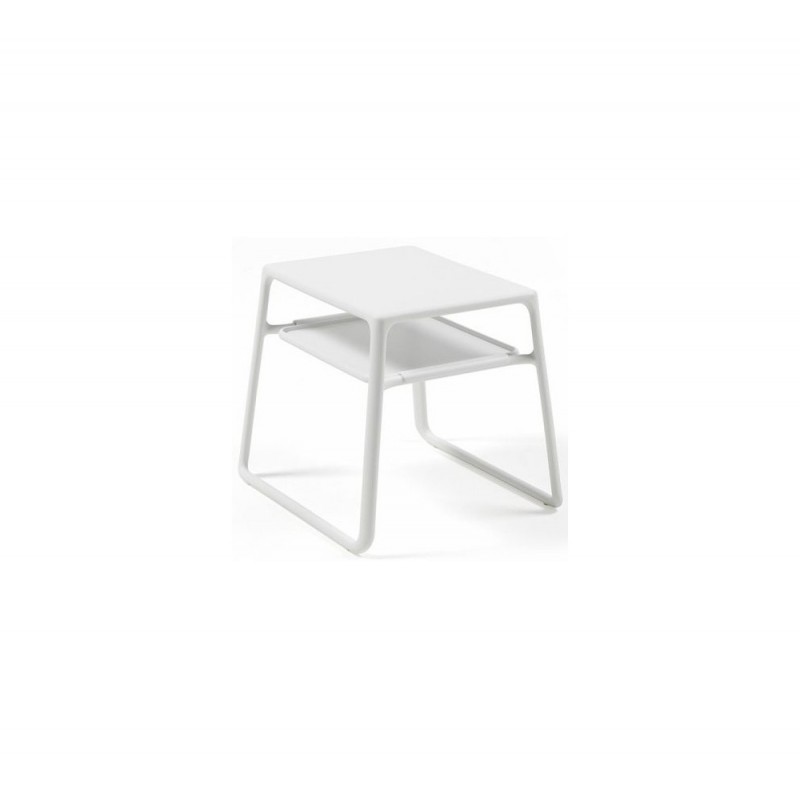 Pop side table with tray 00 - Bianco 44x39,5x38,5cm