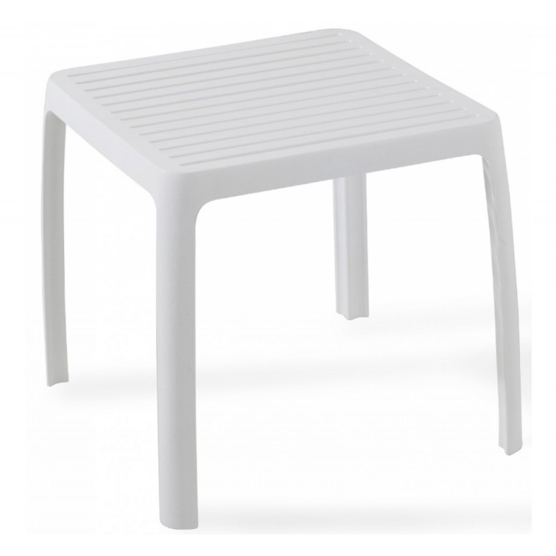 Wave side table 01 -White 42x42x36,5cm