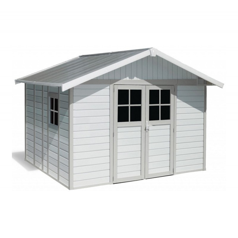 Deco Garden Home 11m² 22911140 - ΛΕΥΚΟ - ΓΚΡΙ - ΠΡΑΣΙΝΟ Εξωτερική διάσταση: 3,15x3,555xH2,50m