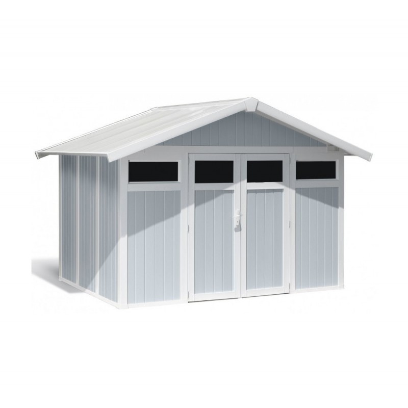 Utility Garden Home 7,5m² 22807137 - ΓΚΡΙ - ΜΠΛΕ Εξωτερική διάσταση: 3,15x2,39xH2,50m