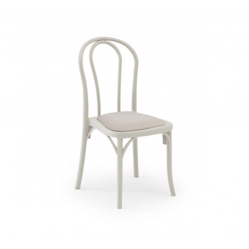 Sozo PAD καρέκλα Ivory White 49x54x90(44,5)cm