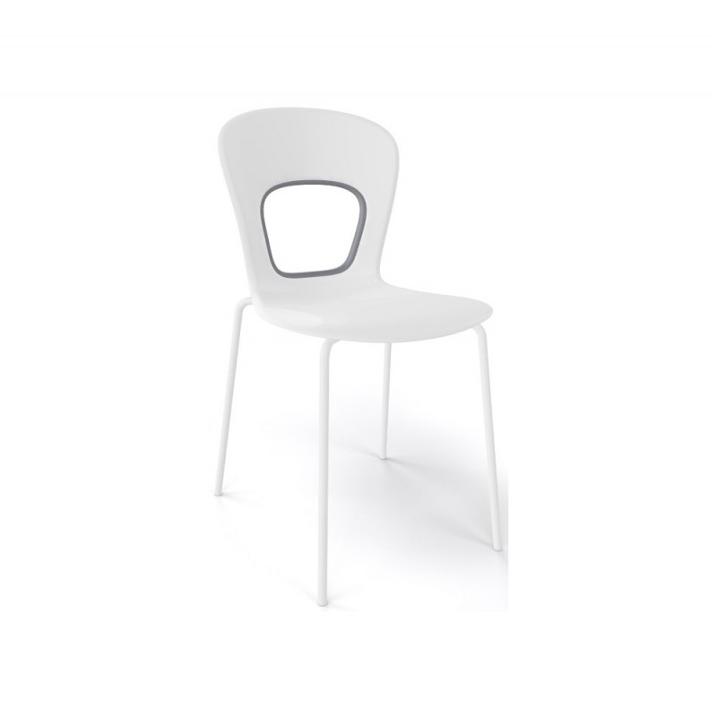 Blog καρέκλα λευκό τεχνοπολμεριο με λευκο σκελετό 43x50x81(45)cm ΕΛΑΧΙΣΤΗ ΠΑΡΑΓΓΕΛΙΑ 1 ΤΜΧ 