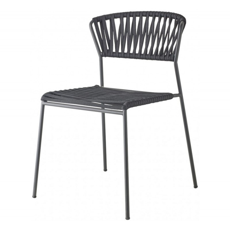 LISA FILO (2870) καρέκλα N80 Black 52x60x78(45)cm