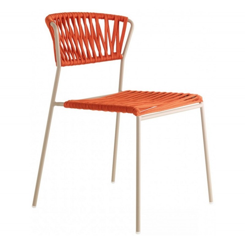 LISA FILO (2870) καρέκλα N30 Orange 52x60x78(45)cm