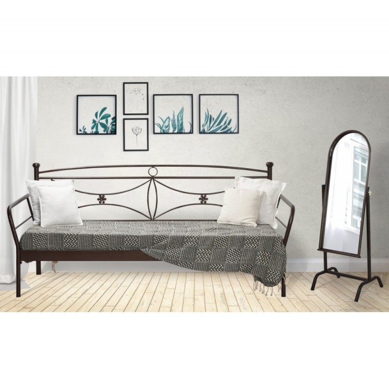 MC41 μεταλλικός καναπές Για στρώμα 80x190