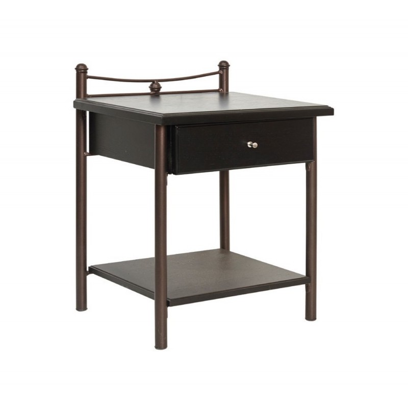 MC32 μεταλλικό κομοδίνο Black Υλικό μελαμίνη 