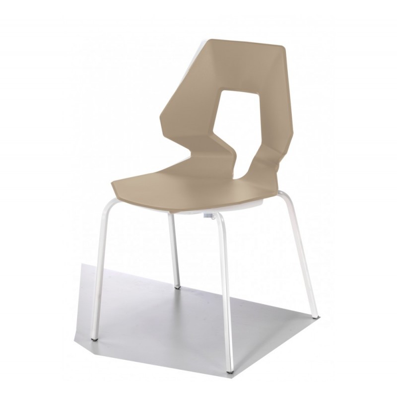 Prodige μεταλλική καρέκλα 13-Brown 42x46x83(45)cm