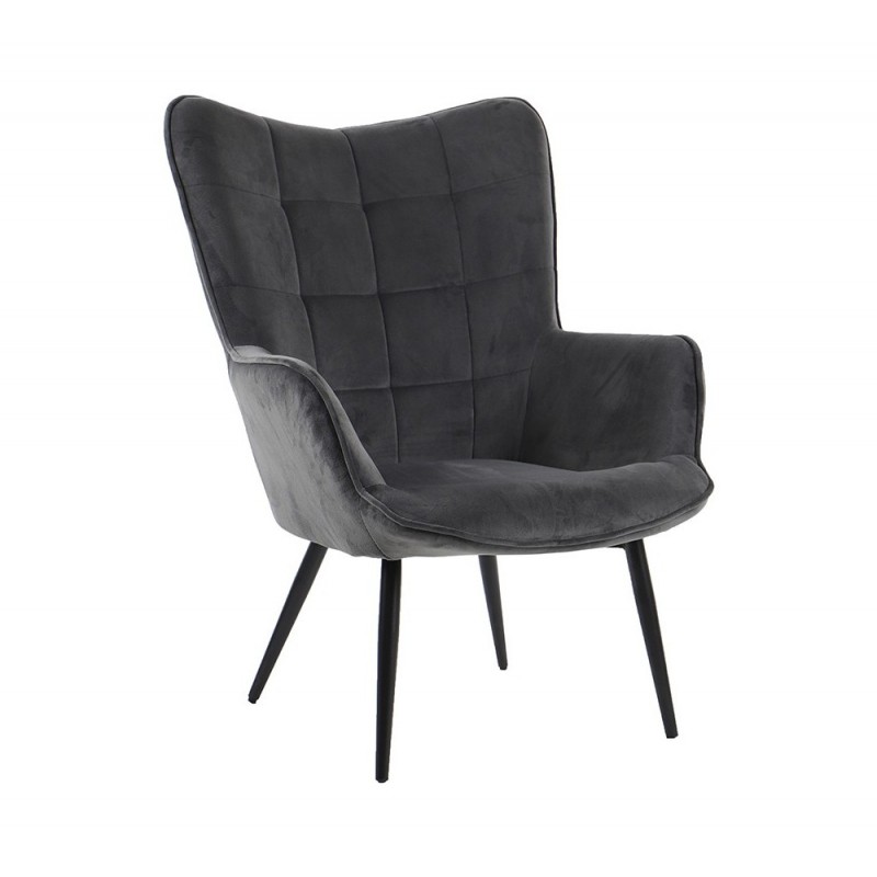 Margo μεταλλική πολυθρόνα Γκρι 71x79x99cm