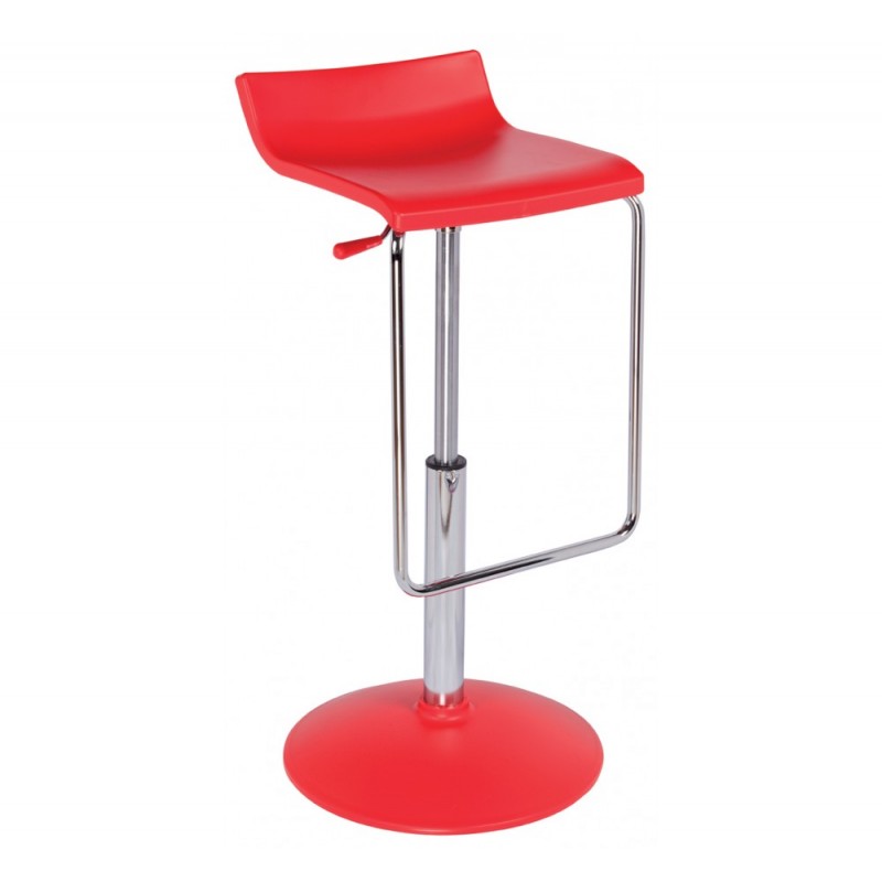 Micro A/AV σκαμπό bar 06-Red 40x40xH75-H84(69)cm