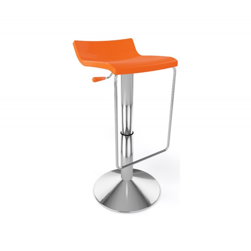 Micro A/AV σκαμπό bar 33-Orange 40x40xH75(60)-H84(69)cm