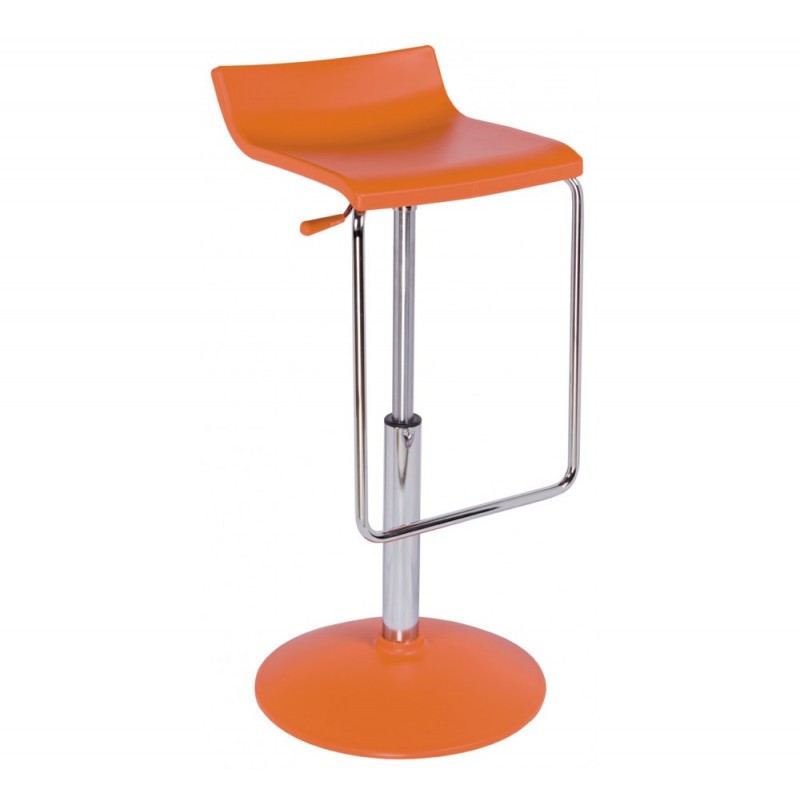 Micro A/AV σκαμπό bar 33-Orange 40x40xH75(60)-H84(69)cm