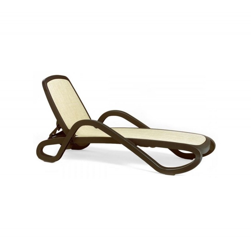 Alfa ξαπλώστρα με μπράτσα 05 - Caffe 194/170x71x85/30cm