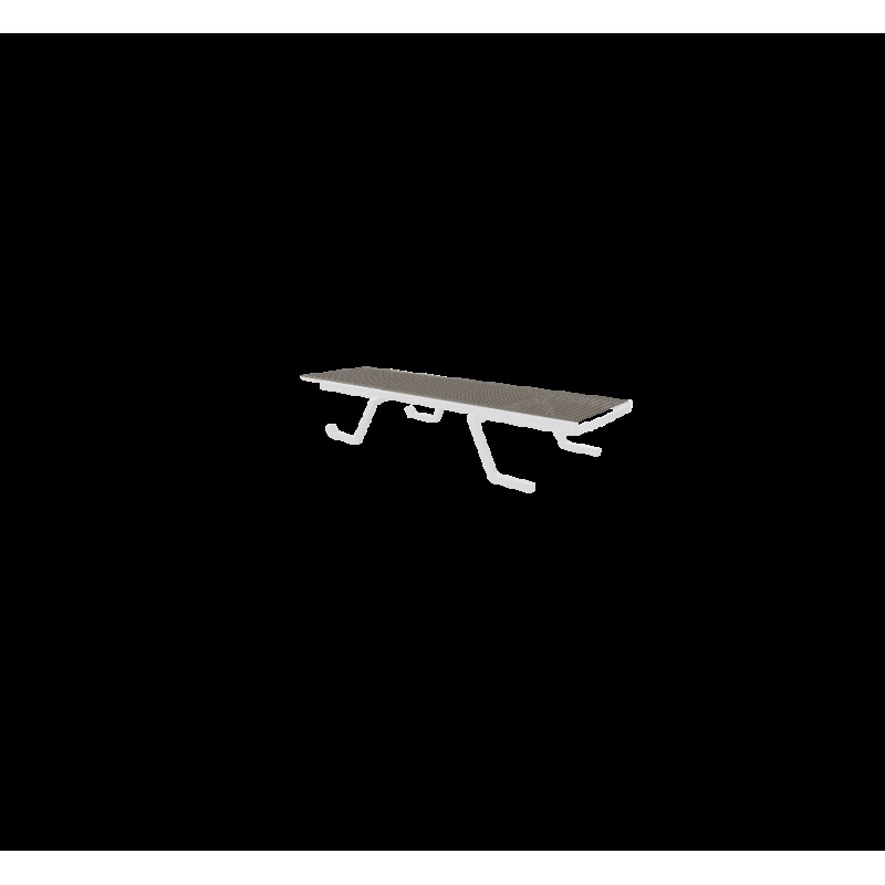 Doge ξαπλώστρα Λευκό - Mineral Grey 72x190x32,5cm