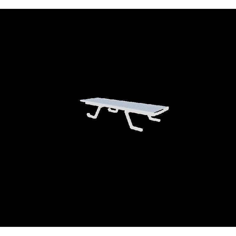 Doge ξαπλώστρα Λευκό - Pale Blue 72x190x32,5cm