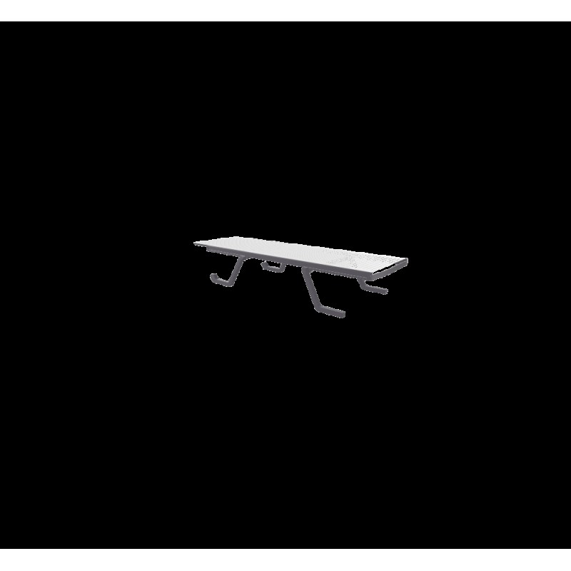 Doge ξαπλώστρα Γκρι - Λευκό 72x190x32,5cm