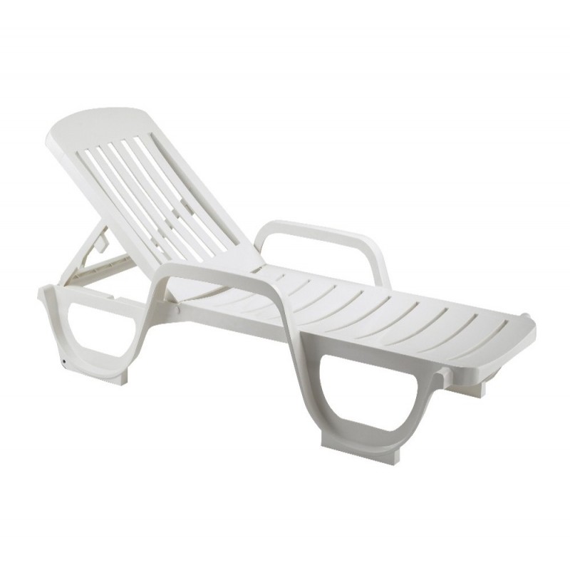 Miami ξαπλώστρα 04 - White 190x67x28cm