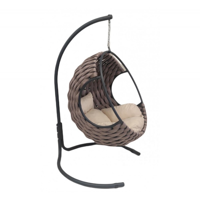 OPTI steel κούνια Ανθρακί Καλάθι 115x125x90cm /Σκελετός: 110x196cm