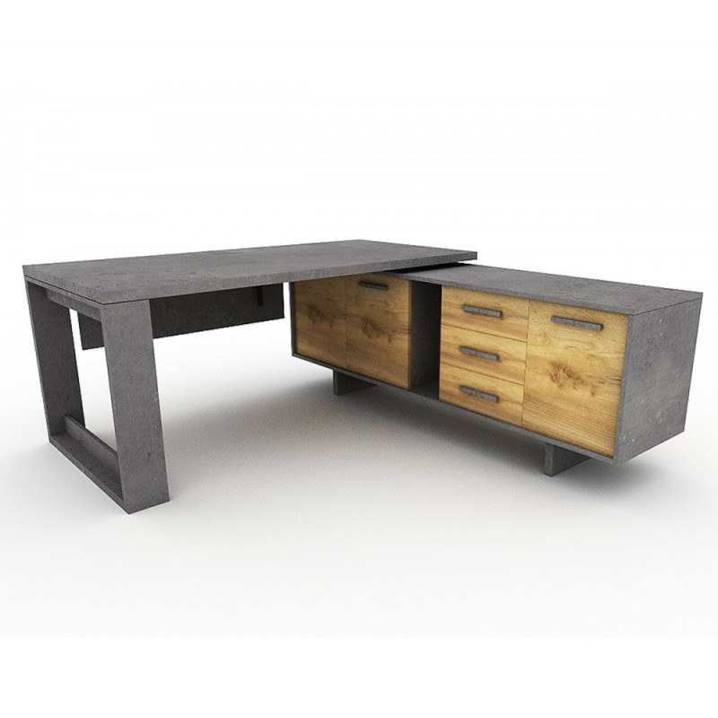 Touch γραφείο με πλευρικό Γραφείο 180x90x75cm με πλευρικό 200x50x70cm