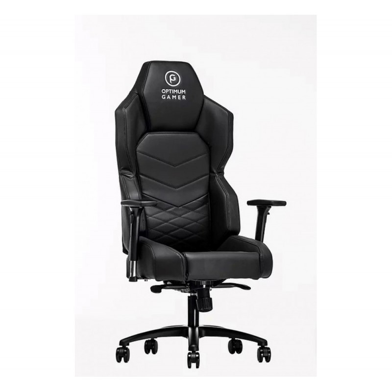 ULTIMATE πολυθρόνα γραφείου Με δερματίνη μαύρη 52x52x129-139