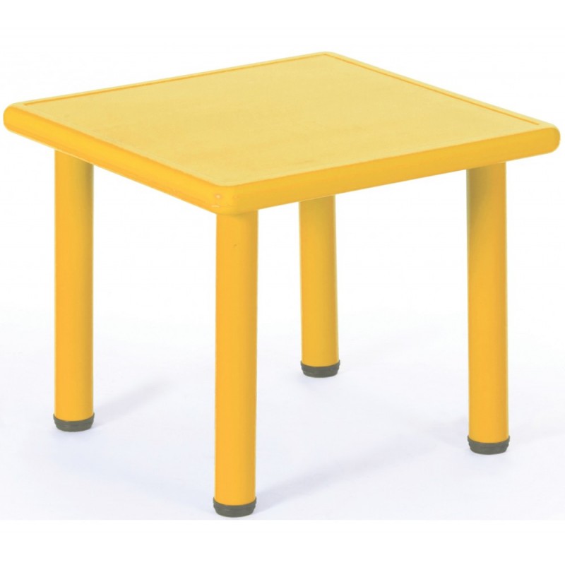 SQ παιδικό τραπεζάκι Κίτρινο 62x62xH52cm