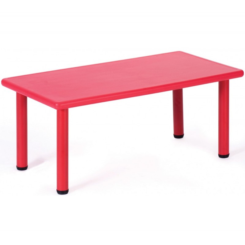 REC παιδικό τραπεζάκι Κόκκινο 122x61xH52cm