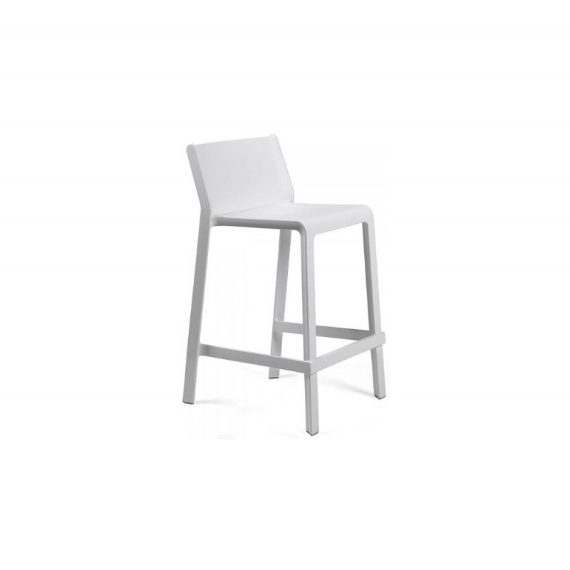 Trill Stool Mini BIANCO 40353.00.000  σκαμπό bar  47,5x50,5xH85,5(65)cm