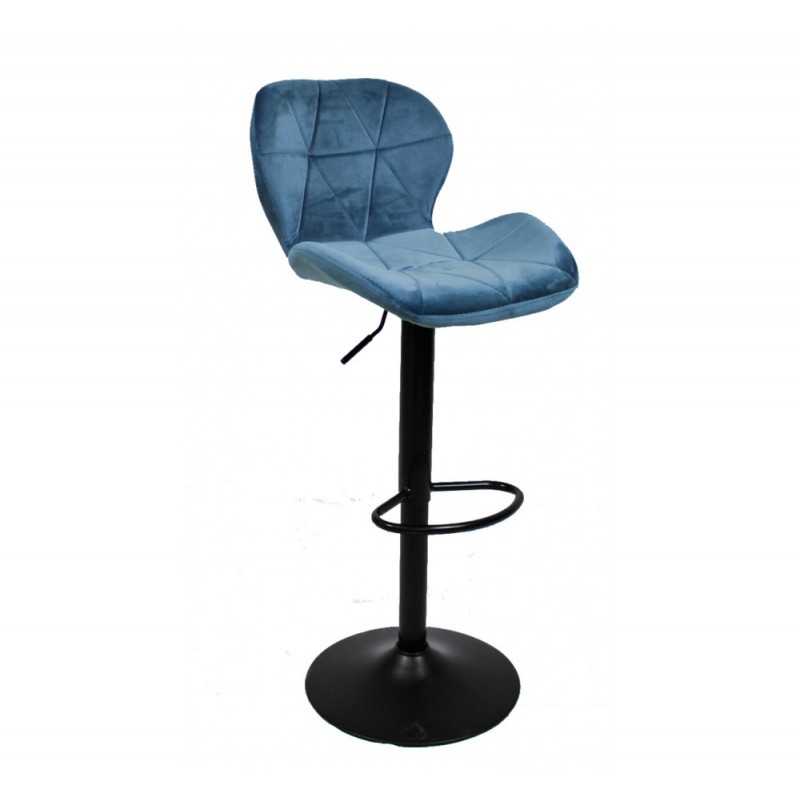 MAKITA σκαμπό μεταλλικό Velvet 45 - Green/blue 47,5x52xH95- 116cm