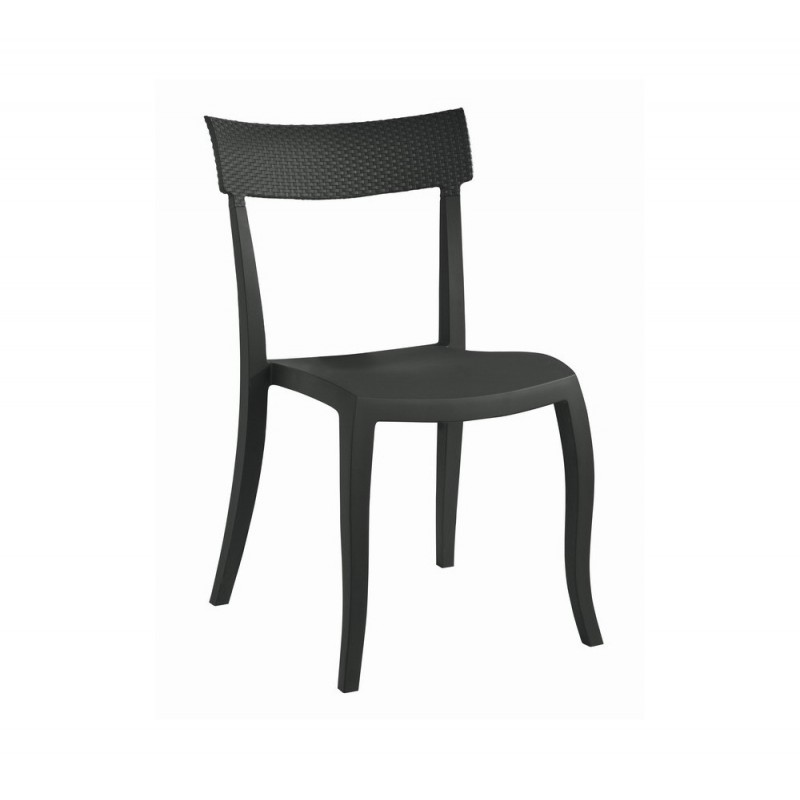 Hera-SP Rattan καρέκλα 09 - Black 49x55x84(47)cm
