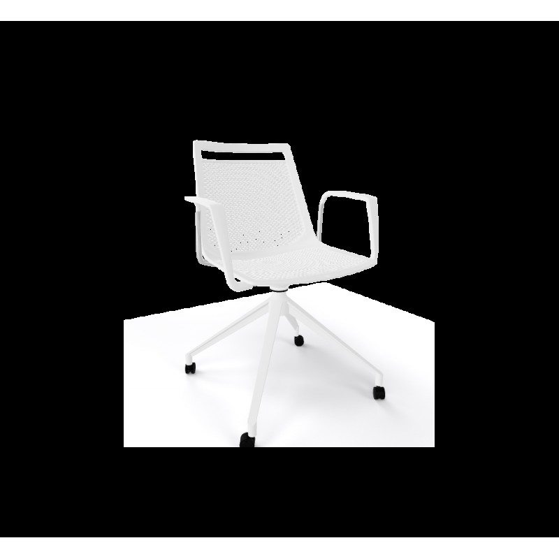 AKAMI UR BR πολυθρόνα cod191/URBB 00-White 72,5x72,5x83,5(65/46)cm