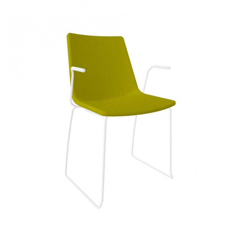 AKAMI-SS UPHOLSTERED πολυθρόνα cod191/IKSS White 48x55x85(65/47)cm